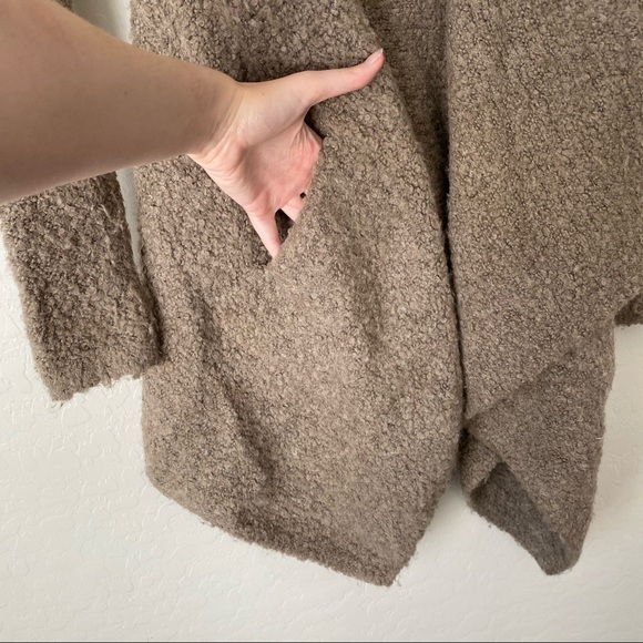 Joie High Low Flowy Cardigan Sweater Tan XS - Picture 7 of 8